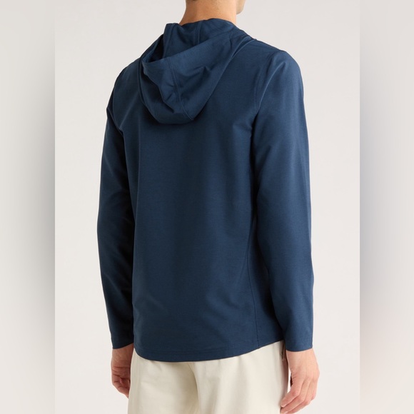 Travis Mathew Navy Topflight Men's Golf Hoodie Jacket - Picture 2 of 7